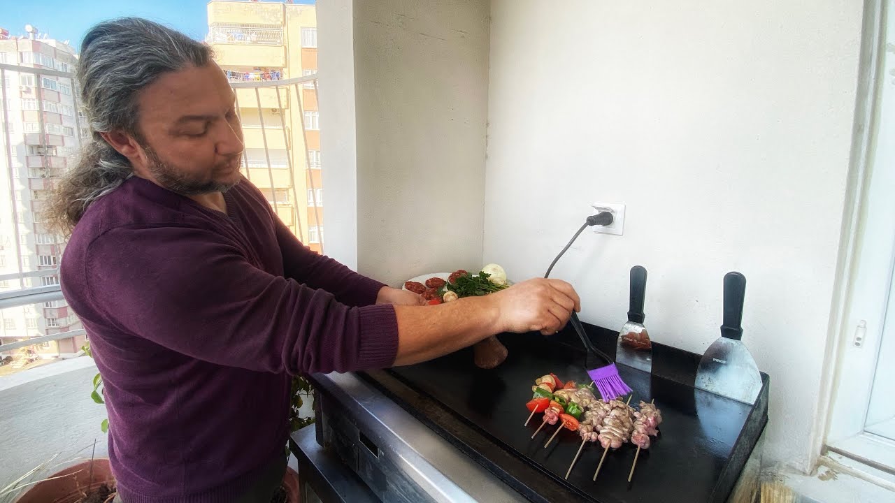 Elektrikli Izgarada Uykuluk Nasıl Pişirilir? Çocuklarla Balkonda Izgara Keyfi!!!