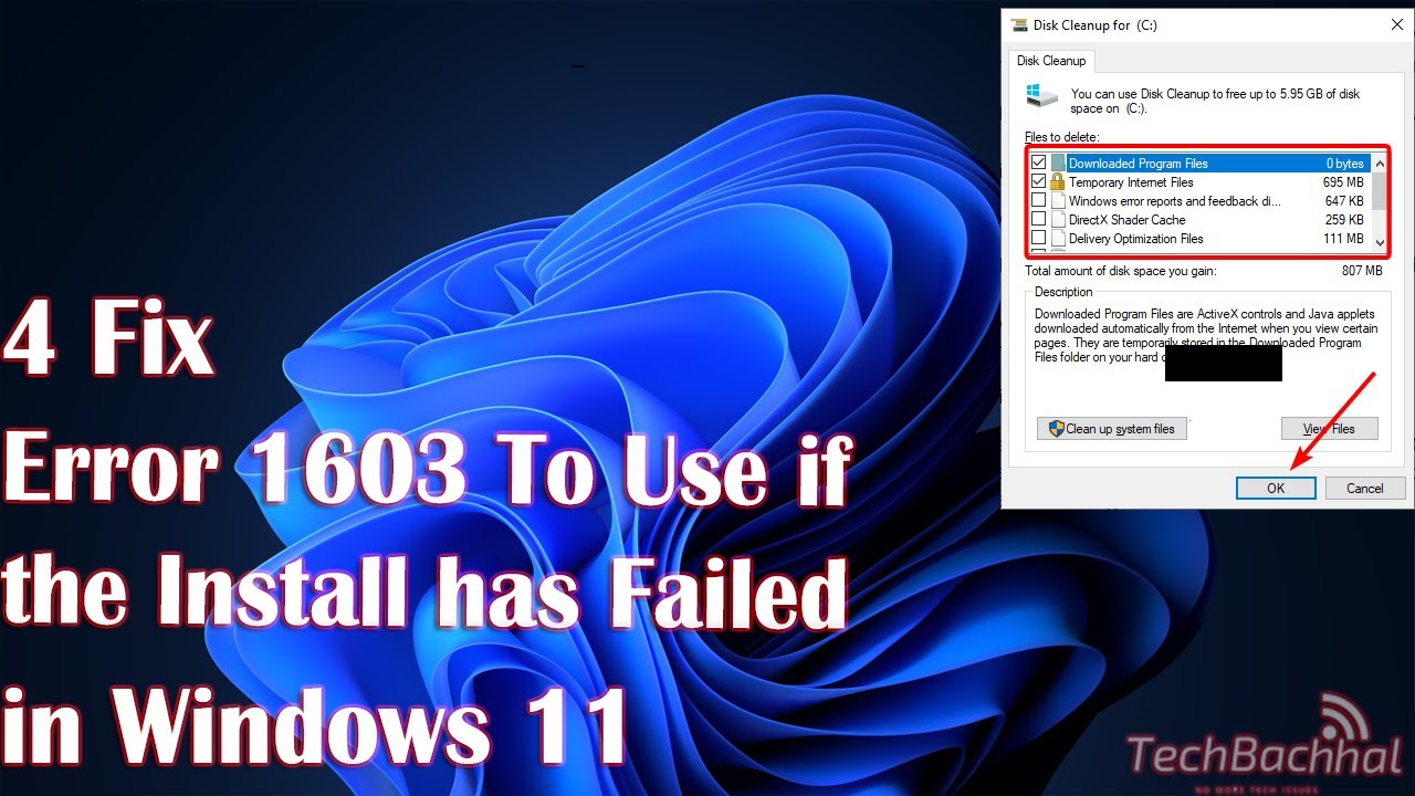 5 Fix Error 1603 to use if the Install has Failed Windows 11