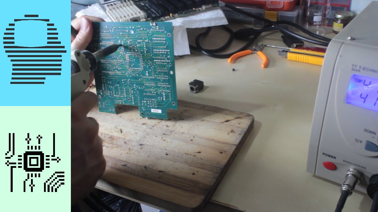 Tamirata hazırlık lehim sökme desoldering denemeleri