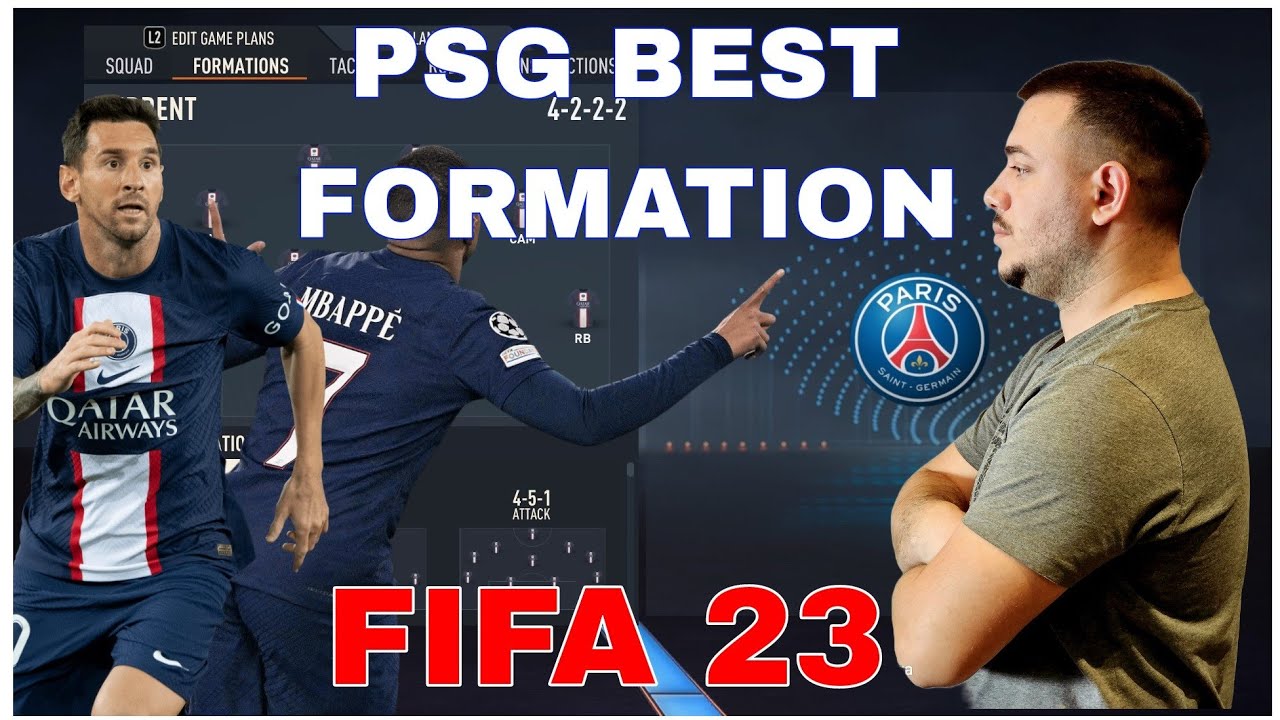 PSG - BEST FORMATION, CUSTOM TACTICS & PLAYER INSTRUCTIONS! FIFA 23