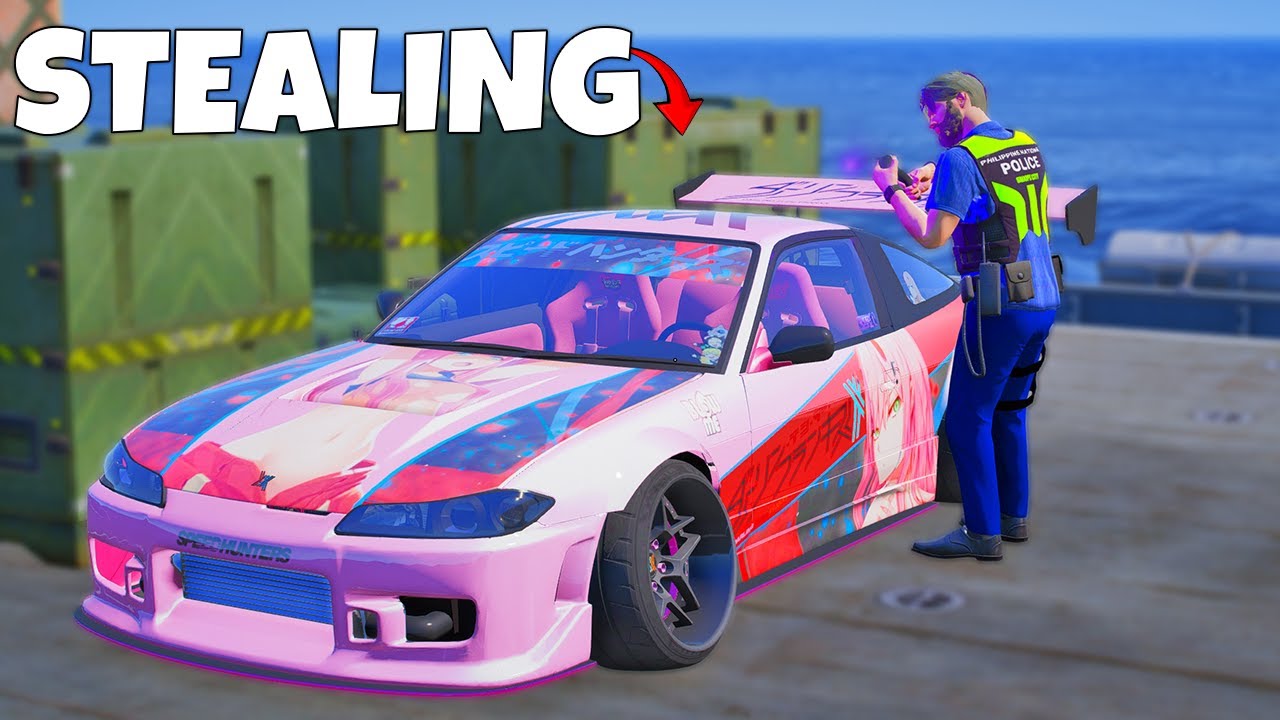 Stealing the SECRET Nissan 180.5SX FRANXX DRIFT Car as a PULIS! (GTA V Undercover Raid)