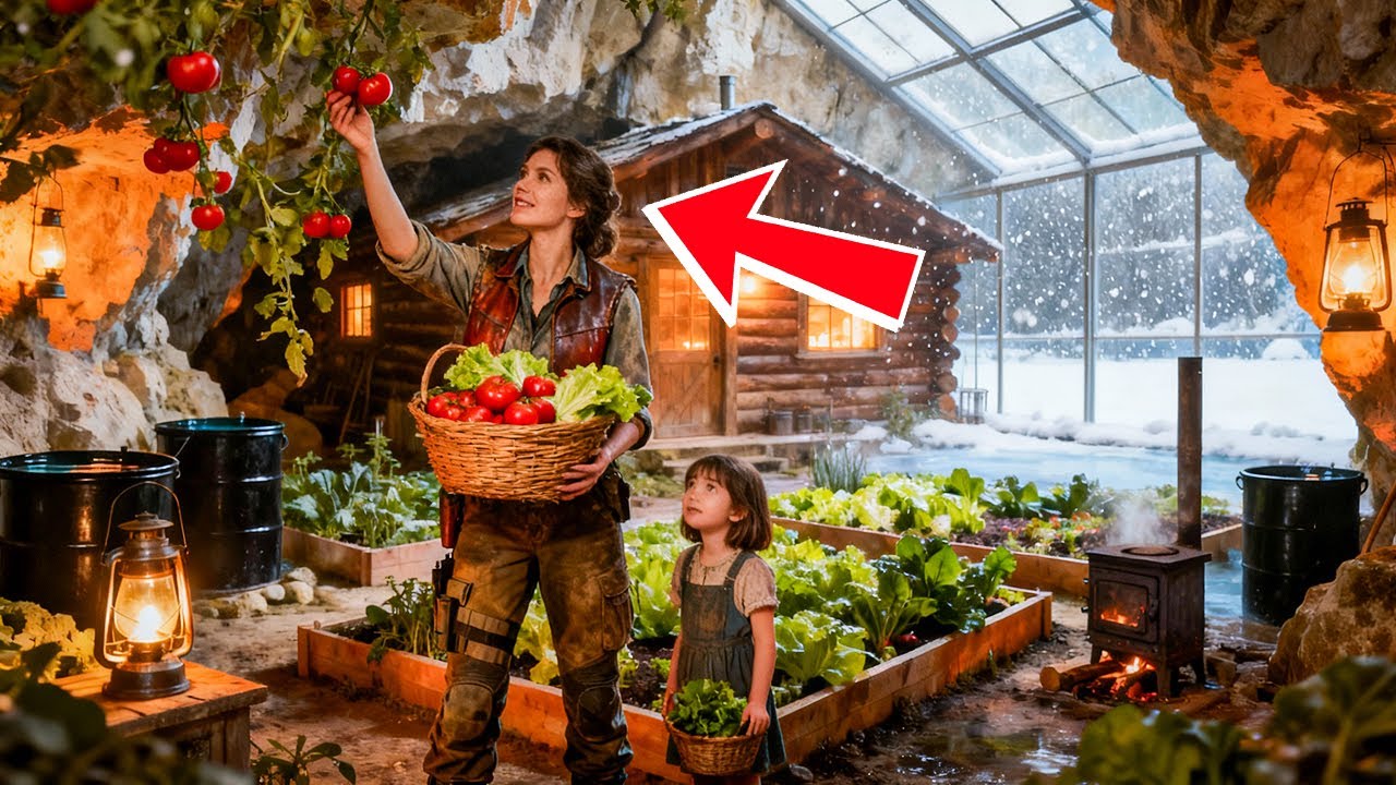The Town Mocked Her Cave Garden Until She Grew Food in February at -20° Degree