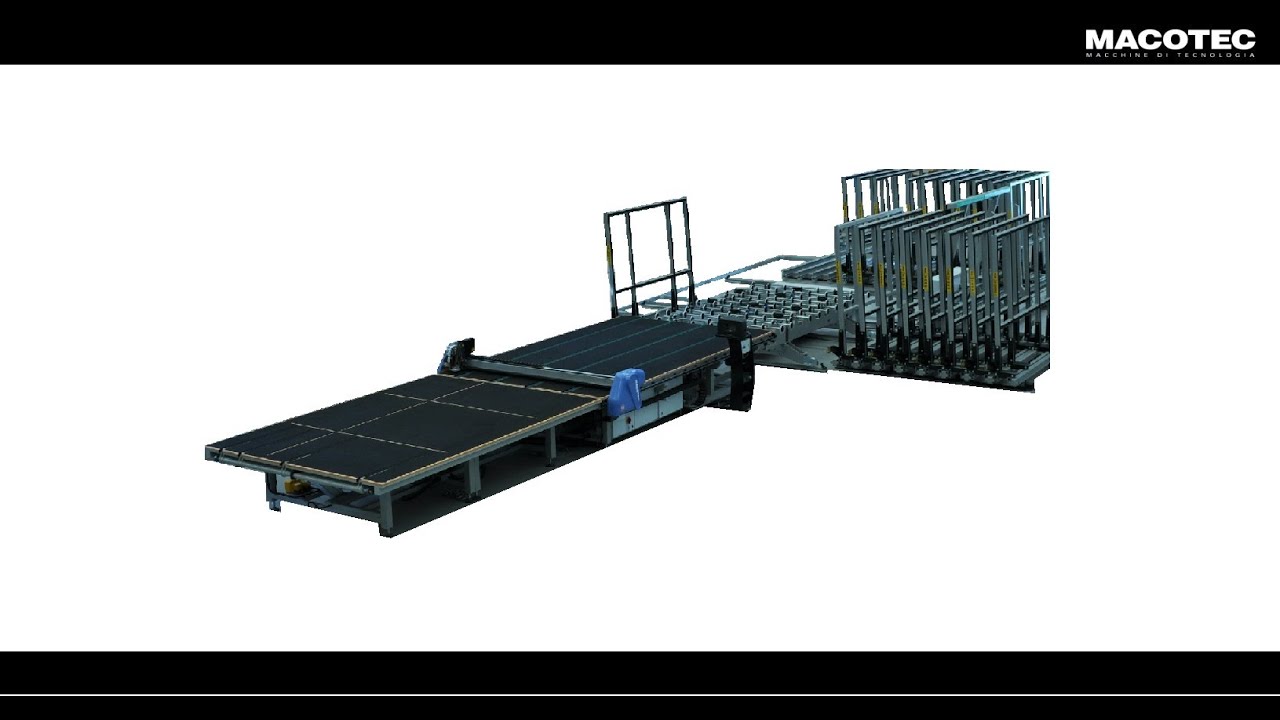 Macotec - Automatic Glass Shuttle Storage System with movable frames