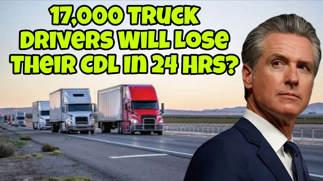 BREAKING! 17,000 Truck Drivers Will Lose Their CDL & Class C License in 24 Hrs! 