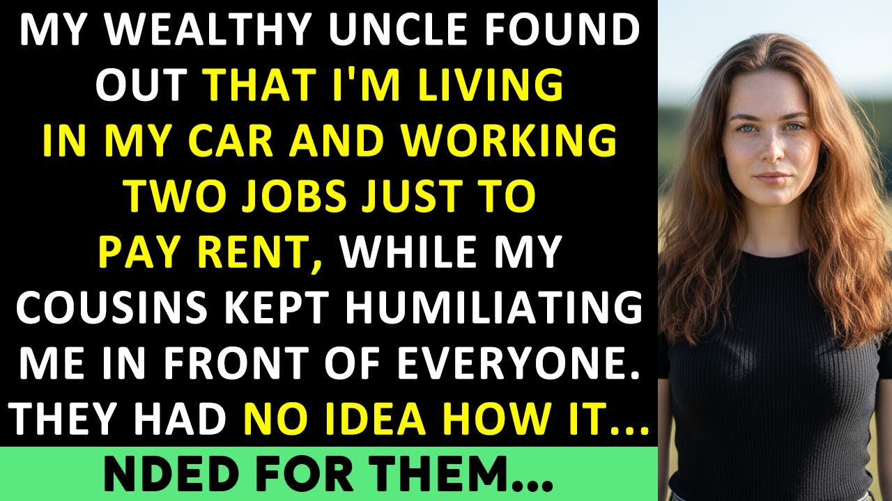 My Wealthy Uncle Found Out I’m Living In My Car And Working Two Jobs. My Brothers Laughed About It.