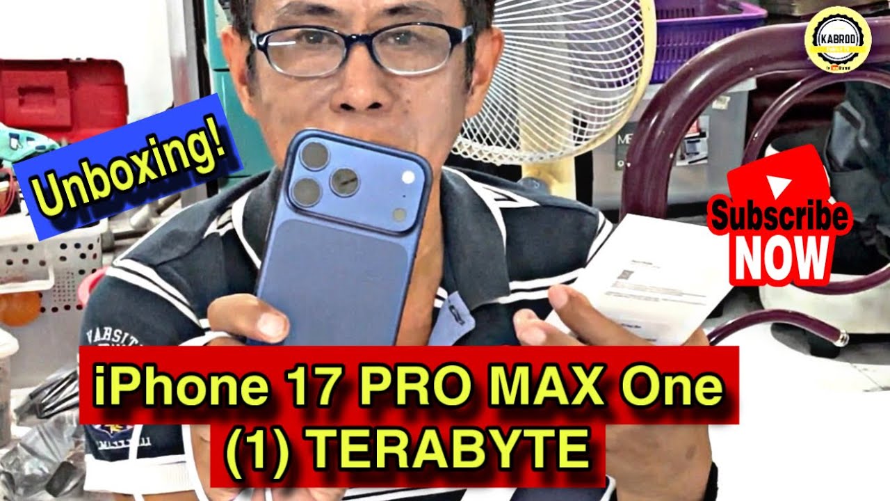 UNBOXING IPHONE 17 PRO MAX ONE (1) TERABYTE ni KaBrod 