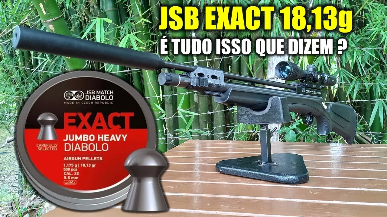 JSB Exact Jumbo 18,13g É tudo isso mesmo? Agrupou na Beeman 1336?