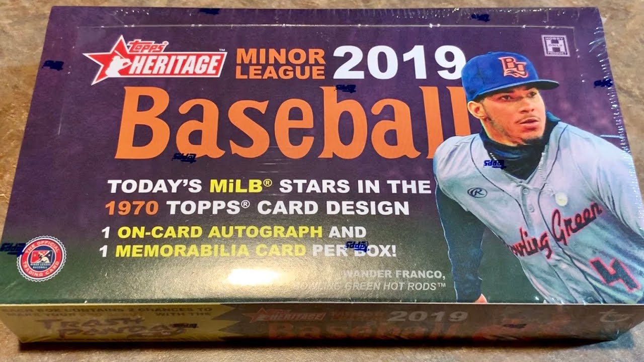 NEW RELEASE!  2019 TOPPS HERITAGE MINOR LEAGUE BASEBALL BOX OPENING!