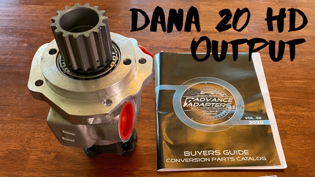 Installing Dana 20 HD Rear Output, Alpine Lizard Jeep CJ5 Rock Crawler 32 Spline Advance Adapters HD