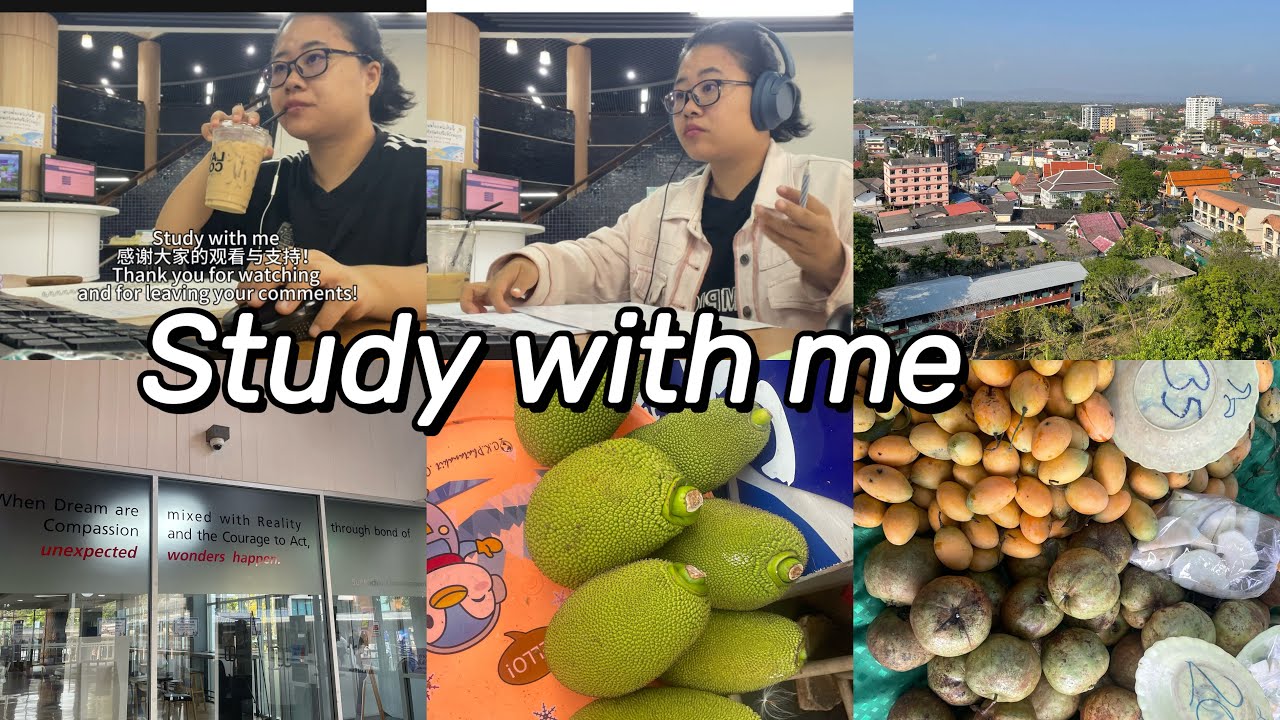  Study With Me | PTE English Study Session | Real-time Focus in Chiang Mai, Thailand｜一起学习PTE英语｜泰国清迈