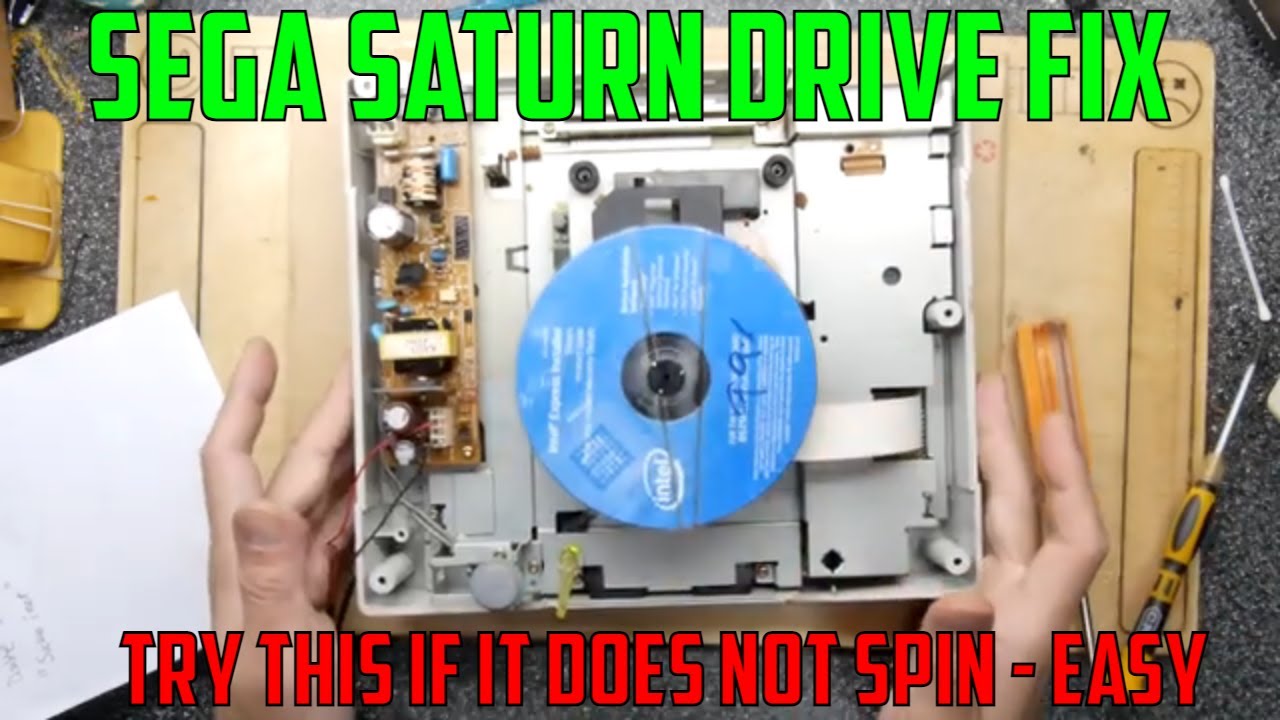Как починить не вращающуюся Sega Saturn