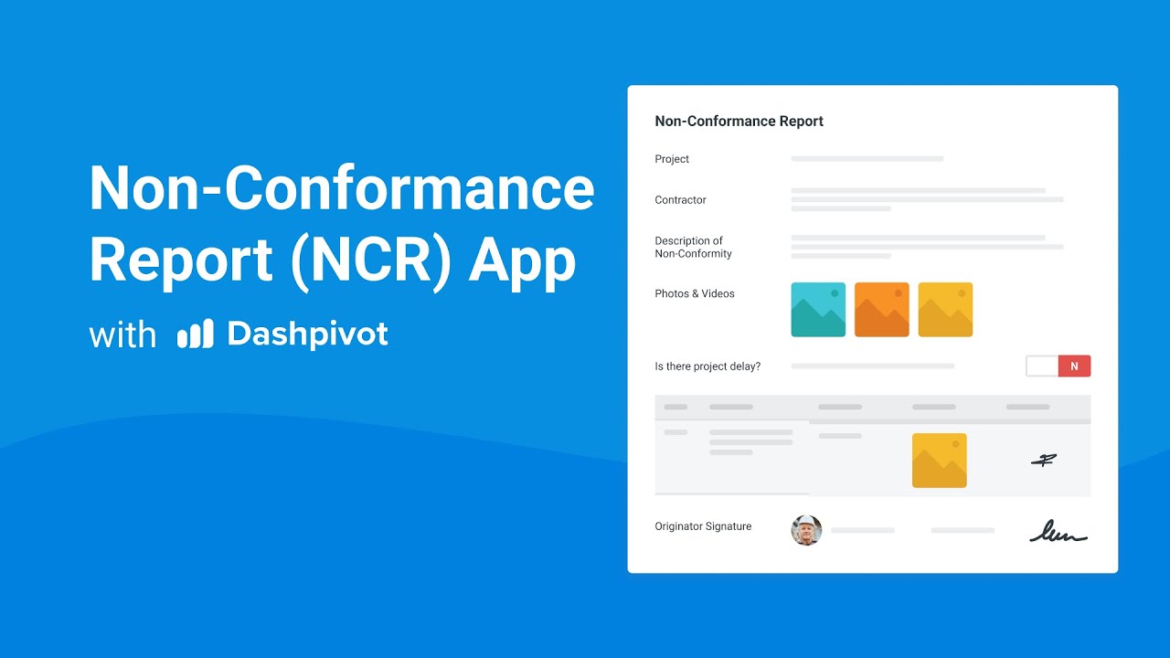 Streamline your NCR process using Dashpivot