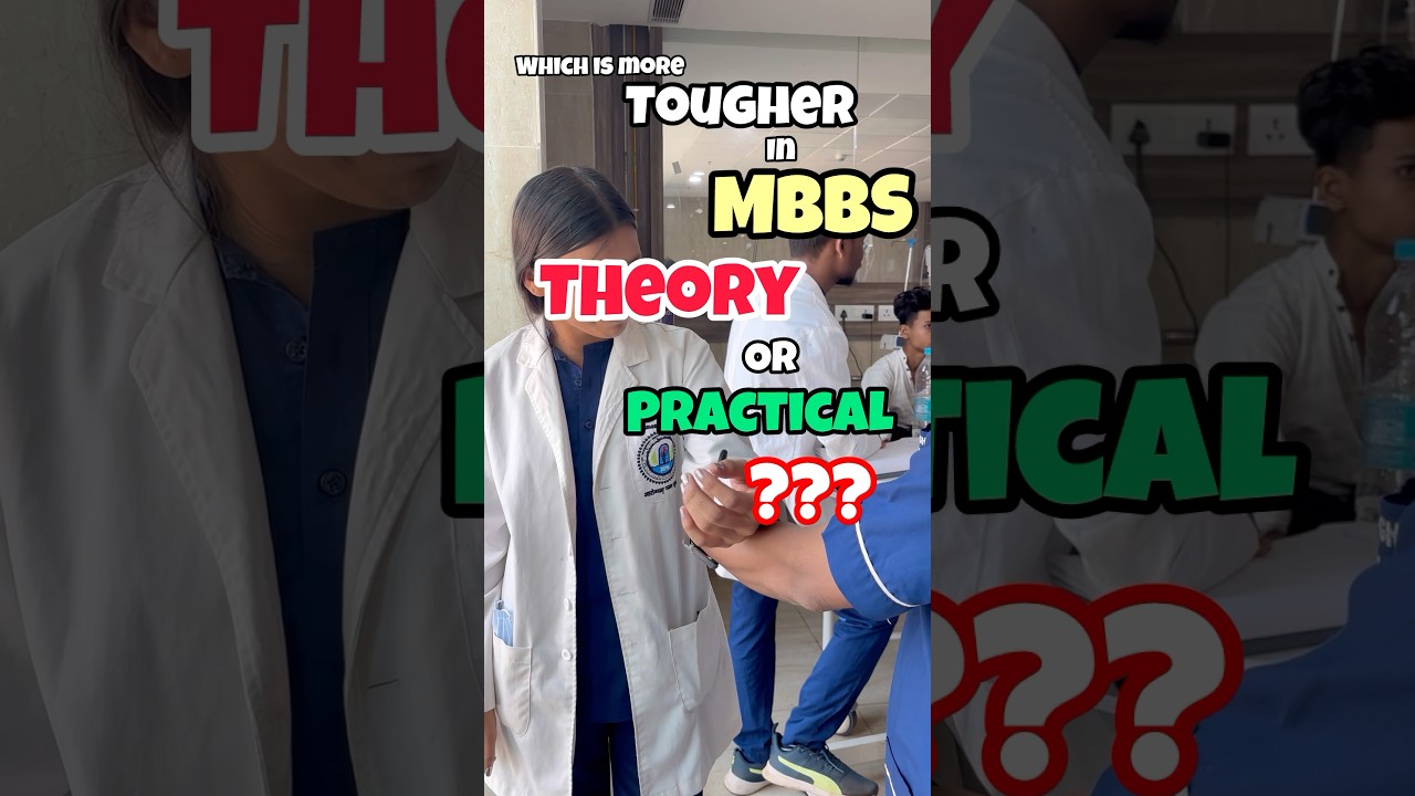 Which is  tougher theory or practical exam in MBBS??👩&zwj;⚕️📚 #neet #medicalstudent #mbbsstudent