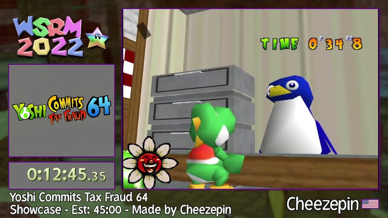 WSRM2022 - Yoshi Commits Tax Fraud 64 Showcase by Cheezepin