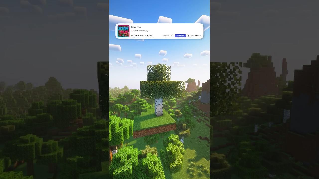 BEST Texture Pack: Stay True Minecarft #shorts
