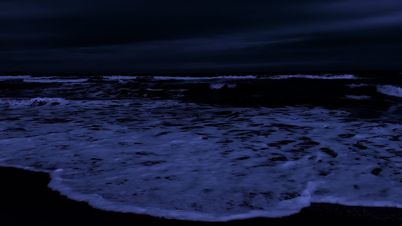 Ocean Night Ambience 🌙 Calm Waves to Unwind
