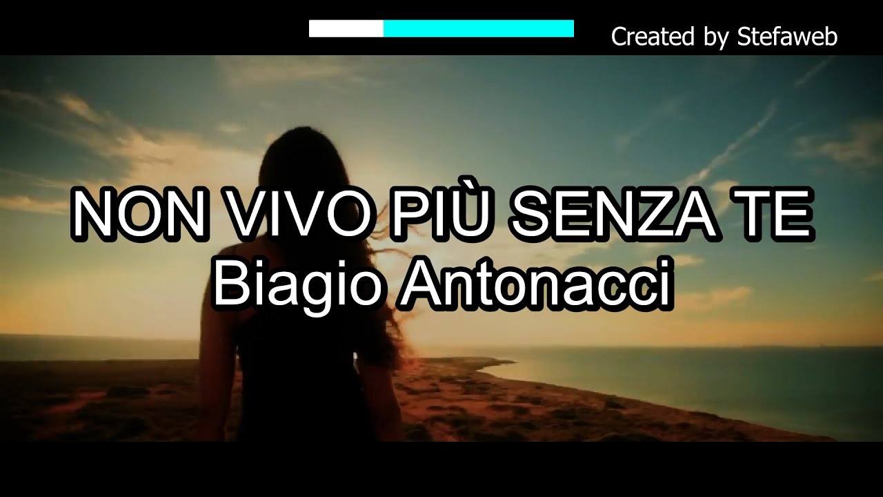 Biagio Antonacci - Non vivo più senza te (Karaoke Originale + cori)