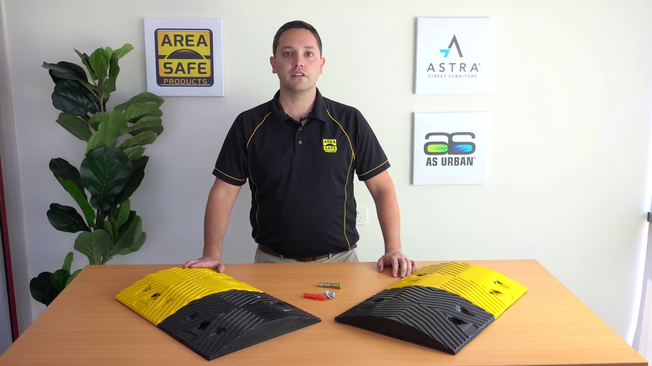Heavy Duty Rubber Speed Humps - Area Safe Products