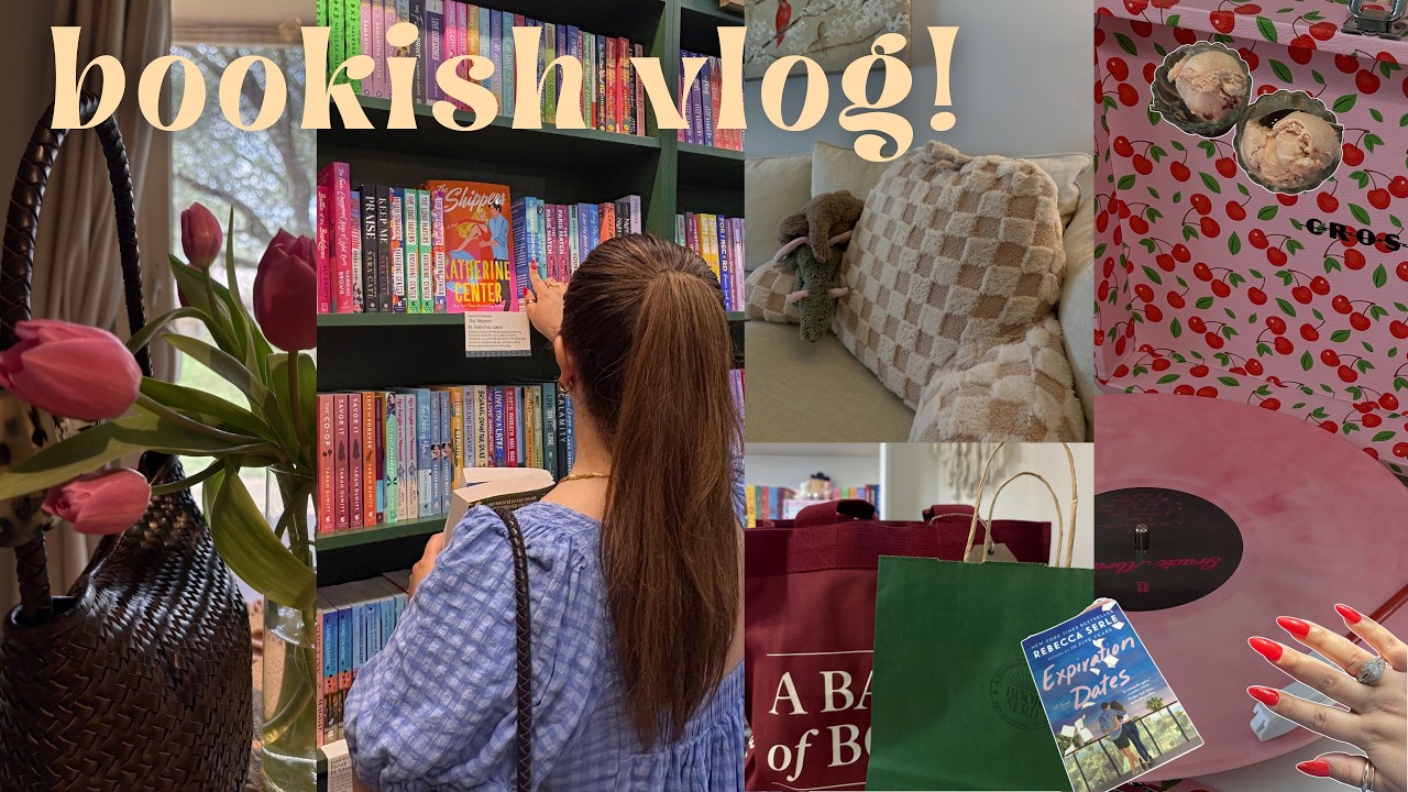 bookish vlog📚🌤️ | slow *summer* days, reading, bookstore shopping, book haul & book recs