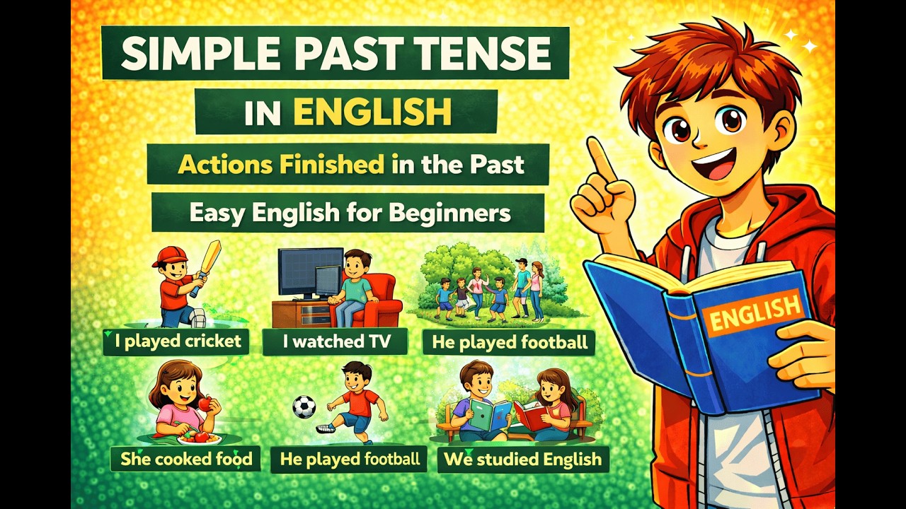 Simple Past Tense in English | Easy Way Past Actions Explained | Easy English for Beginners