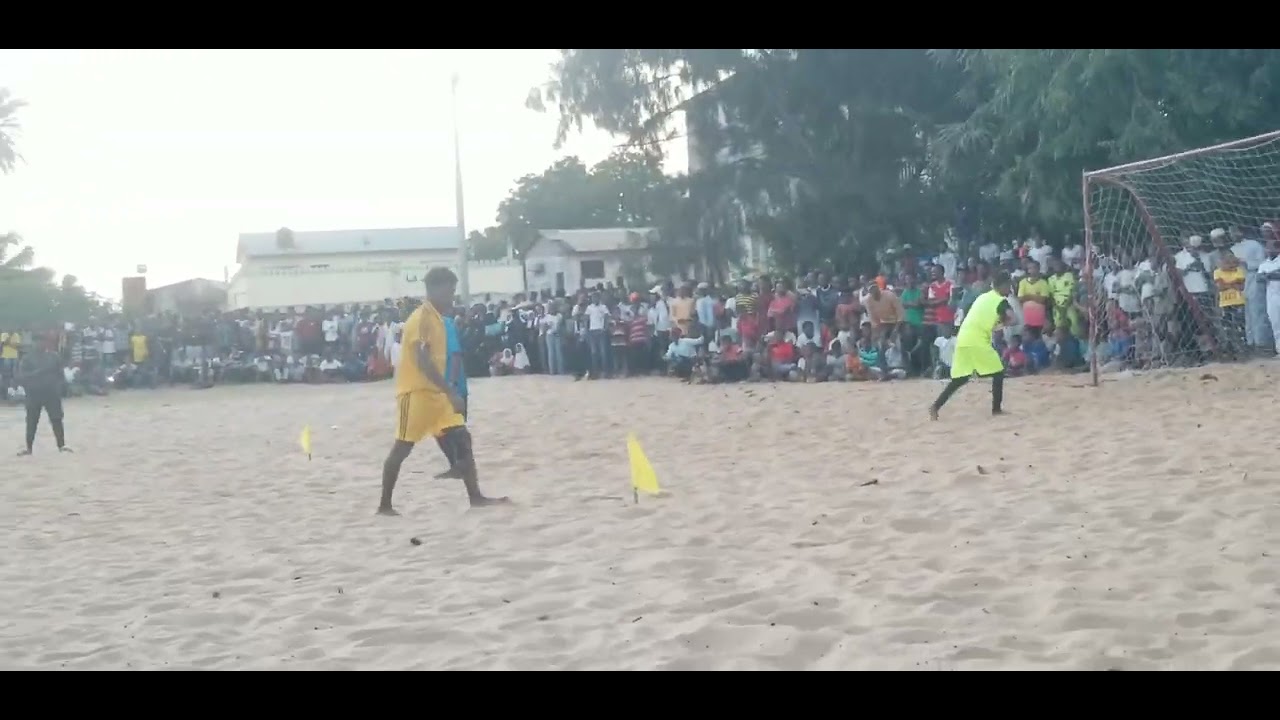 football match  semi final malindi beach soccer