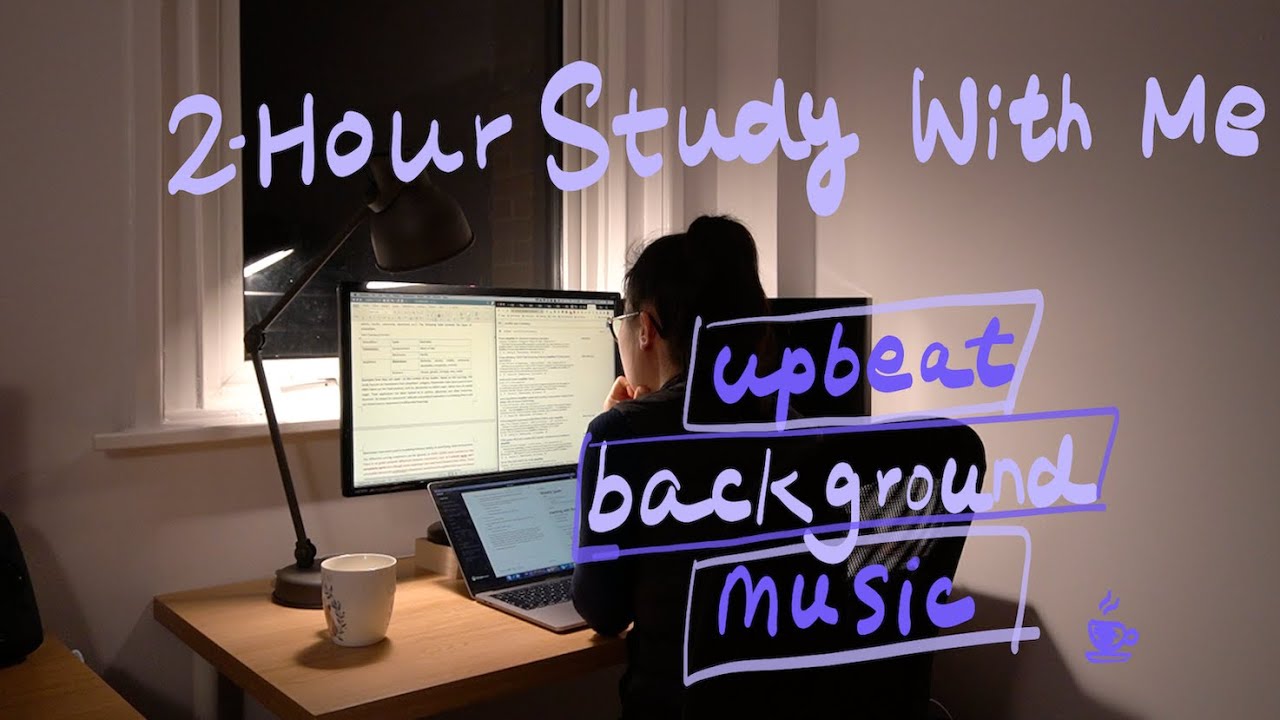 Study With Me (2 Hours): Upbeat Study Music 50/10 Pomodoro