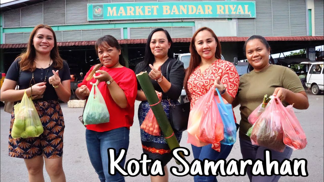 Jalan Jalan Mencari Lauk Di Market Bandar Riyal,Samarahan Bersama Sepupu Dan Ipar.