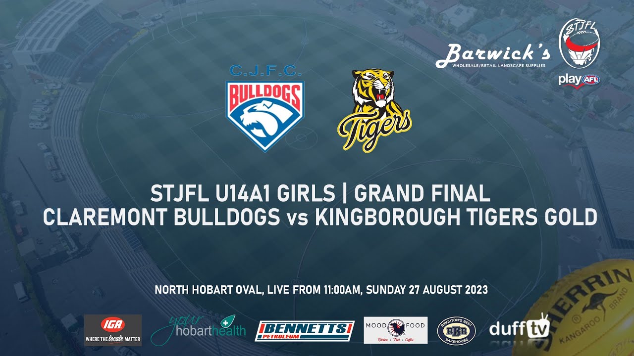 Claremont Bulldogs vs Kingborough Tigers Gold | STJFL U14A1 Girls Grand Final 2023