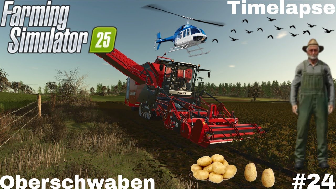 SILO D'ENSILAGE TERMINÉE - RÉCOLTE DE POMMES DE TERRE 🥔 | Farming Simulator 25 | Oberschwaben Ép24
