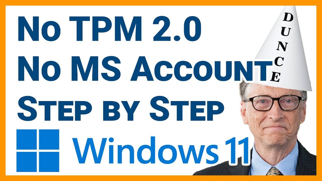Clean Install WIndows 11 No TPM 2 0, No Secure Boot, No Microsoft Account on Old Computers July 2025