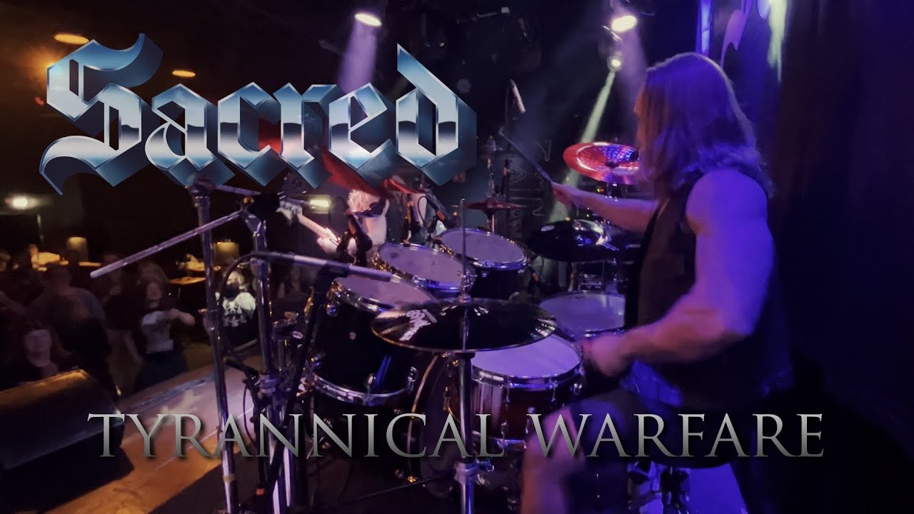 SACRED - Tyrannical Warfare Live (Drumcam)