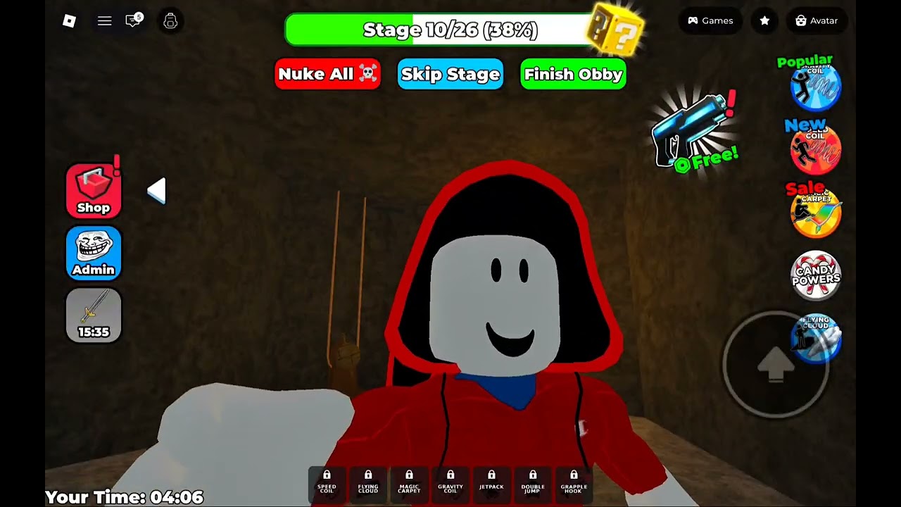Clara plays Roblox: JJ and Mikey Prison Run Obby