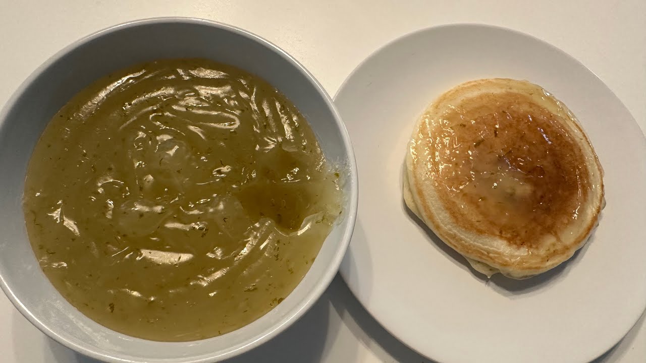 Lemon Curd Paired With Vegan Fluffy Pancakes