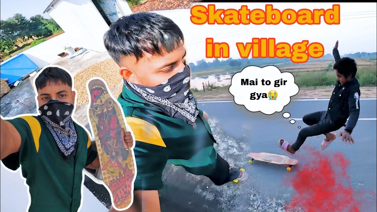Strauss skateboard video||skateboard se gir gya ladka😳