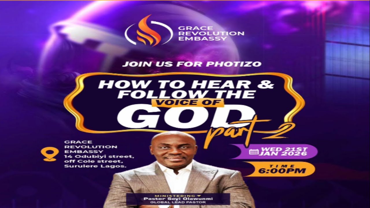 PHOTIZO I THEME: HOW TO HEAR & FOLLOW THE VOICE OF GOD 2 | PST. SEYI OLAWUNM