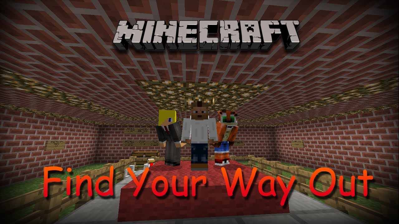 Minecraft Find your way out - من الغش ما قتل