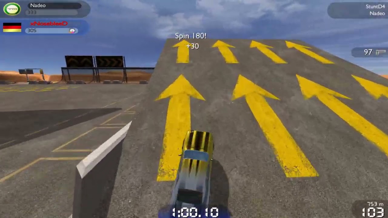 Trackmania United Forever - All Nadeo Medals on Red Stunt Tracks