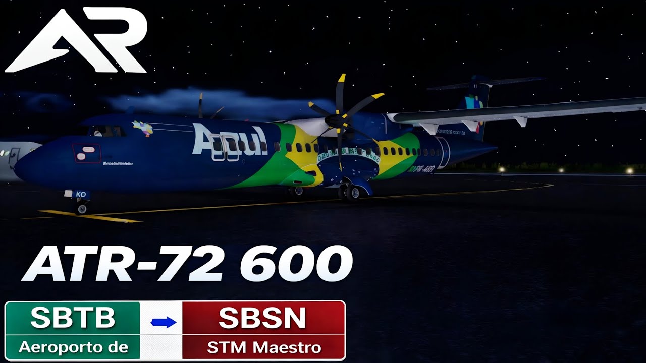 ✈️ VOO COMPLETO RFS | ATR 72-600 🇧🇷📍 SBTB (Trombetas) – ➡️ SBSN (Santarém) Quad HD.