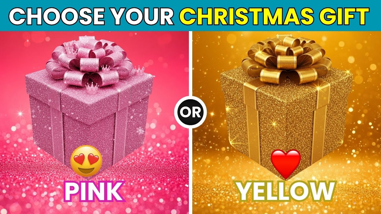 Christmas Mystery Box🎁| Pink vs Yellow – Choose Fast!