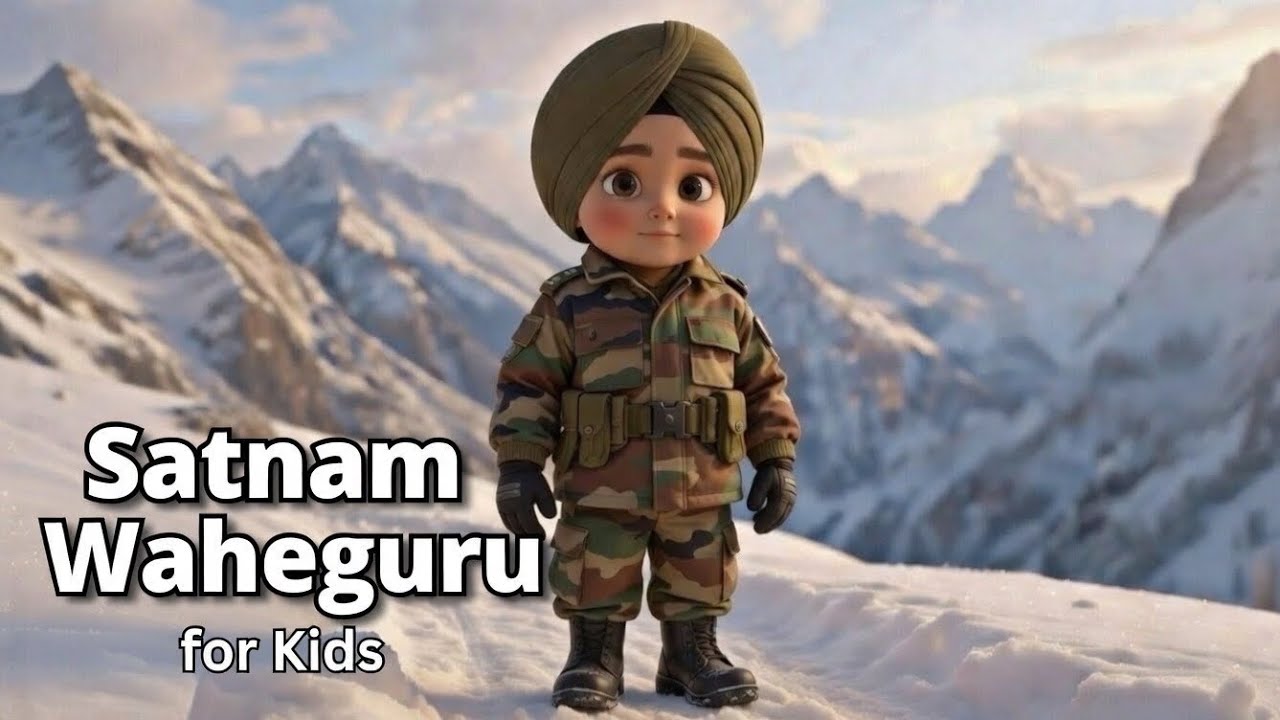 Satnam Waheguru Simran for Kids | Calm & Peaceful Sleep