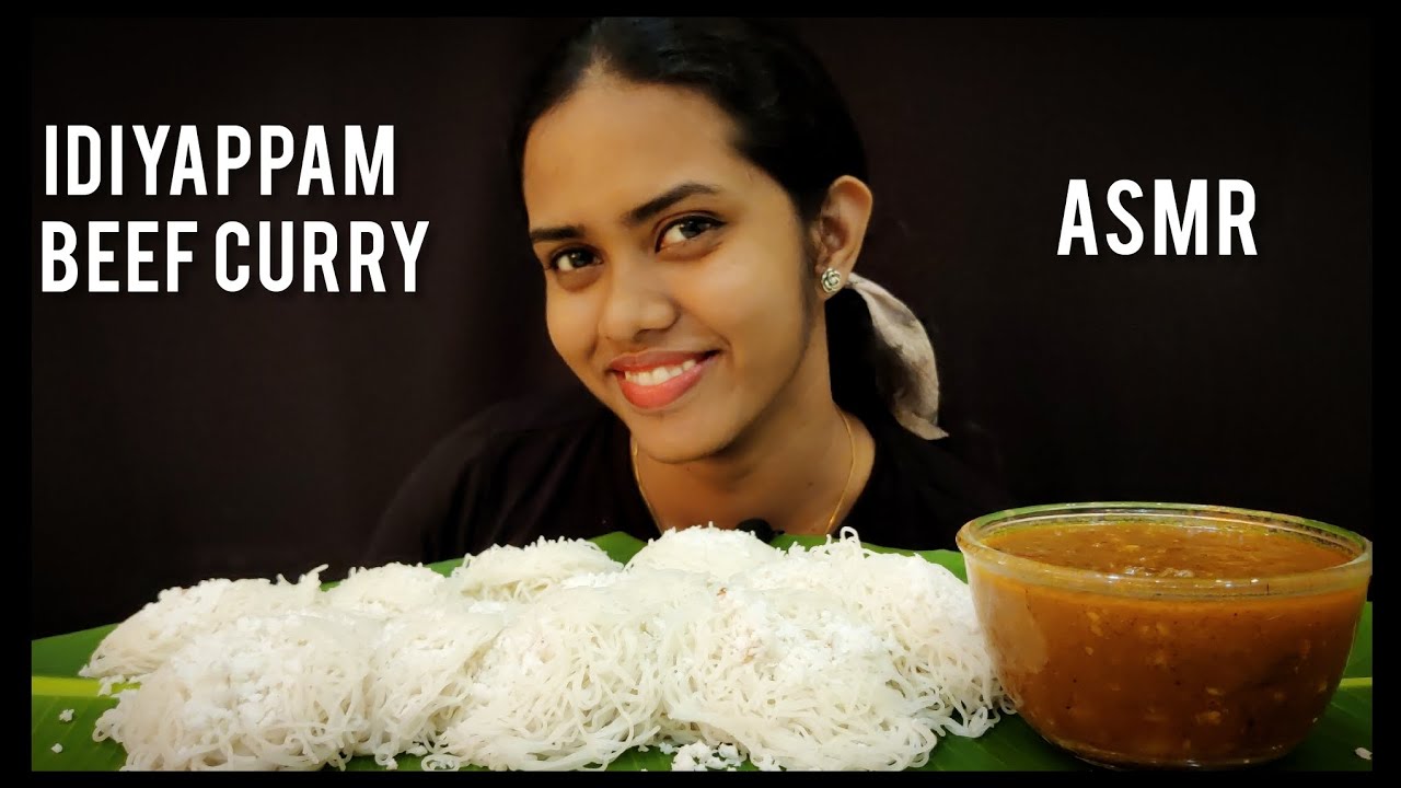 IDIYAPPAM AND BEEF CURRY🍛🤤 ASMR EATING 🔥| MALAYALAM ASMR ഇടിയപ്പം ബീഫ് കറി KERALA MUKBANG EATING