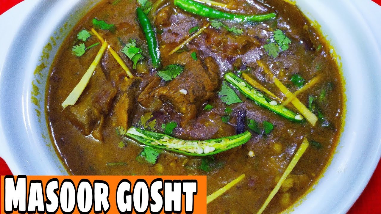 Masoor gosht/Quick easy and very delicious*with English SUBTITLES* By zaika-e-Lucknow*