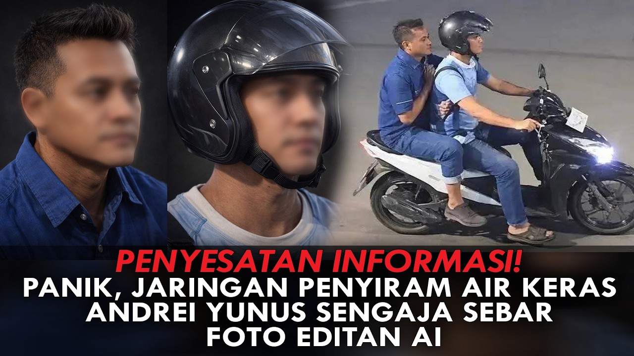 PENYESATAN INFORMASI! PANIK, JARINGAN PENYIRAM AIR KERAS ANDREI YUNUS SENGAJA SEBAR FOTO EDITAN AI
