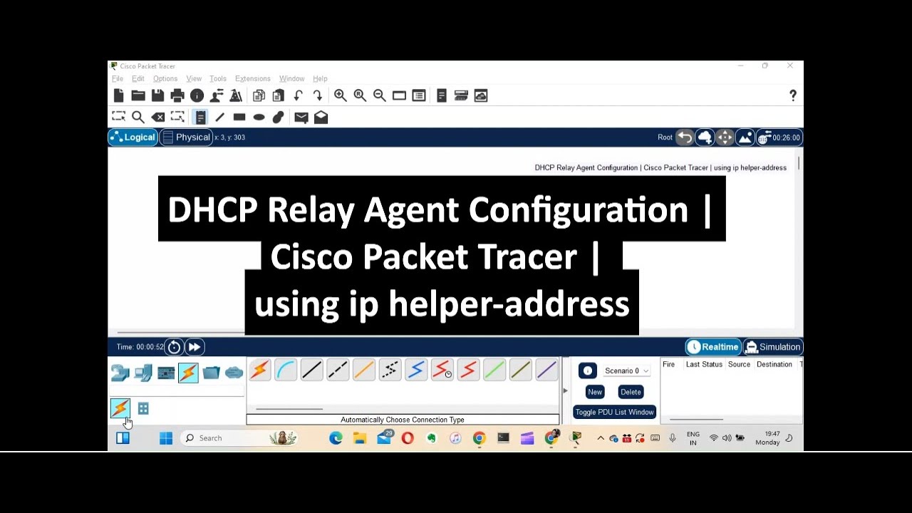 DHCP Relay Agent Configuration | Cisco Packet Tracer | using ip helper address explained