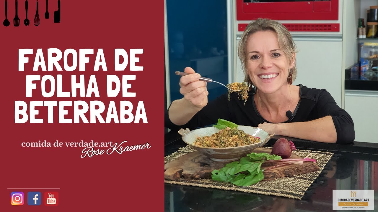 Farofa de Folha de Beterraba | Comida de Verdade.art