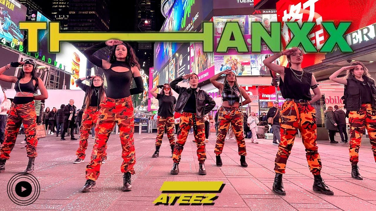 [KPOP IN PUBLIC TIMES SQUARE] ATEEZ(에이티즈) - THANXX Dance Cover