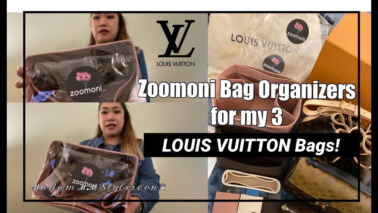 256 | ZOOMONI BAG ORGANIZERS FOR 3 LOUIS VUITTON BAGS | 20% COUPON CODE: 
