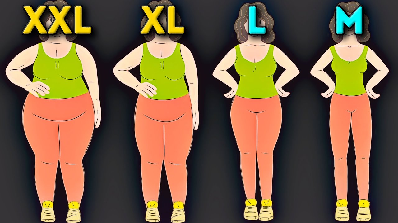 XXL ДО M | Простые упражнения для похудения дома