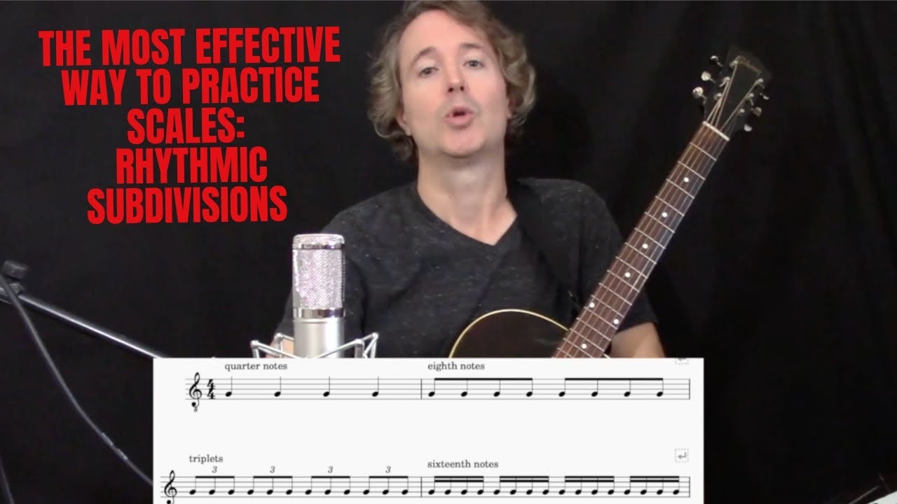 The Most Effective Way to Practice Scales- Rhythmic Subdivisions Lesson for Guitarists