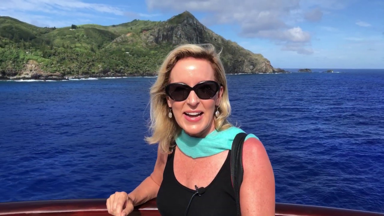 We Anchored off Pitcairn Island - in the Middle of the Pacific Ocean!